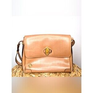 Vintage Gucci Purse GG camel box calf leather shoulder bag gold-tone hardware